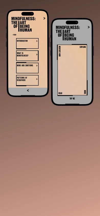Guided mindfulness app